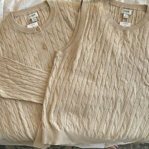 NWT JCrew Factory twin set in khaki.